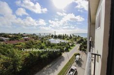 an aerial view of the ocean from a balcony