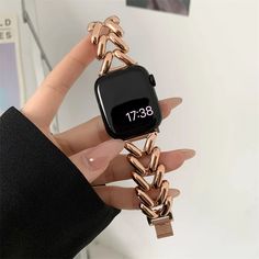 Item Type: Watchbands Model Number: For iWatch 8 7 6 SE 5 4 3 2 1 Band Material Type: Zinc alloy Origin: Mainland China Clasp Type: Metal Buckle Band Length: Other Apple Watch Band Ideas, Gold Apple Watch Band, Band Ideas, Hip Hop Bling, Gold Apple Watch, Gold Apple, Hip Hop Outfits, Jewelry Clasps, Metal Straps