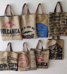 Coffee Burlap Tote Bag - Etsy