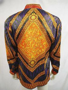 FOR SALE: NWT RARE MEN'S CREME DE SILK METALLIC MULTI-COLOR SILK SHIRT.  STYLE UMPIRE 1151 SIZE SMALL Measurements: Please, refer to measurement to determine fit. Please, fell free ask any questions you have, in order to determine if this item will fit. SECTION S M L XL 2X 3X 4X 5X CHEST 44 46 48 50 52 55 58 61 SHOULDER 21 22 23 24 25 26 27 28 LONG SLV 23.5 24 24.5 25 25.5 26 27 28 BOTTOM 44 46 48 50 52 55 58 61 BACK/L 30.5 31 31.5 32 32.5 33.5 34 34.5 ARMHOLE 23 23.5 24 24.5 25 26.5 27 27.5 NEC Silk Shirt Style, Silk Shirt, Casual Button Down Shirts, 9 And 10, Shirt Style, Casual Shirts, Men Sweater, Multi Color, Mens Accessories