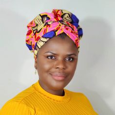 Our gorgeous Yasmin Bonnet wrap is made of Authentic 100% Kente African Print fabric, lined with hair protective Satin fabric featuring 88' inch long attached belt/strap to wrap around your head in many different styles. the straps also maximizes comfort and allows you to wear your bonnet at ease.Our bonnets are designed to protect your hair from dryness and breakage and can be worn both at home or out running errands, can also be worn as a Surgical Cap for Doctors and Nurses, can be a great gif Adjustable Bohemian Bonnet Headband, Multicolor Headwrap With Matching Headband, Pink Bohemian Adjustable Headwrap, Adjustable Multicolor Wrap Headwrap, Multicolor One Size Headwrap, Fitted Multicolor Headwrap With Matching Headband, Multicolor One Size Wrap Headwrap, Adjustable Pink Turban For The Beach, Adjustable Pink Turban For Beach