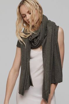 Karlie 100% Cashmere Scarf Wrap | NakedCashmere Evening Look, Cashmere Wrap, Cashmere Scarf, Scarf Wrap, Shawl, Layering, Cashmere, Pure Products, My Style