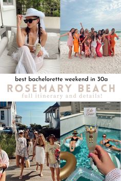 the best bachelor weekend in 30a rosemary beach full itinerary and details for each guest