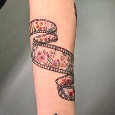 Arm Tattoo Layout Women, Female Inner Bicep Tattoo, Cool Colored Tattoos, Art Piece Tattoo, Black And White Tattoo With Pop Of Color, Tiny Colorful Tattoos, Sleeve Tattoos Color, Dainty Tattoo Sleeve, Colorful Tattoos For Women