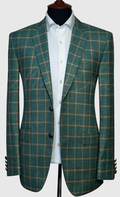 Checks are an absolute classic, bringing elegance and style to any outfit. Discover our various interpretations of this sophisticated pattern in our Blazer’s collections Checked Blazer, Checks, Suit Jacket, Blazer, Bring It On, Green, Pattern