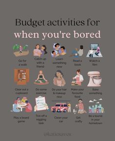 Freetime Activities, What To Do When Bored, Vie Motivation, Mental And Emotional Health, Self Care Activities, Better Me