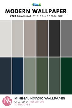 the minimal nordic wallpaper is available in multiple colors and sizes, including dark green, grey