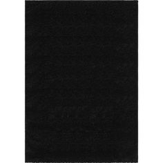 a black rug with fringes on the bottom