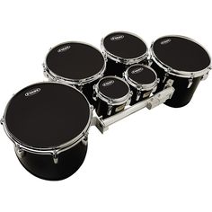 a set of drums sitting on top of each other