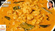 a white plate topped with curry and shrimp