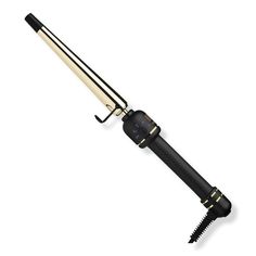 Pro Artist 24K Gold Extended Barrel Tapered Curling Wand -  From an extended barrel, and fast heat-up to more precise heat temperatures, Hot Tool's award-winning Pro Artist 24K Gold Tapered Curling Wand has been updated to help you create all the long-lasting curls and waves you can imagine.    Benefits     Easier, faster styling thanks to the extended barrel Fan-Favorite 24K Gold Technology for fast heat-up, consistent heat, and long-lasting styles Great for styling longer lengths and hard-to-r Tapered Curling Wand, Dr Room, Unrealistic Wishlist, Hair Wand, Dance Christmas, Wand Hairstyles, Lasting Curls, Bday List, Barrel Curling Iron