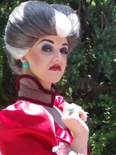 Lady Tremaine Makeup, Lady Tremaine Costume, Mikado Hair, Cinderella Makeup, Wicked Stepmother, Cinderella Musical, Lady Tremaine