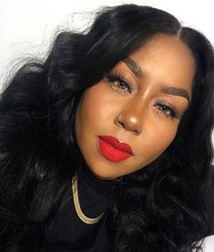 Lipstick For Dark Skin, Red Lipstick Makeup, Beauty Haul, Natural Hair Short Cuts, Eyebrow Makeup Tips, Red Lip Makeup, Makeup Is Life