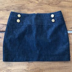 Excellent Condition, Never Worn, Has Replacement Button. 14 Inches In Length. Clothes Png Bottoms, Png Bottoms, Shein Outfits, Button Skirt, Favorite Sweater, Denim Mini, Dream Clothes, Blue Fashion, Blue Black