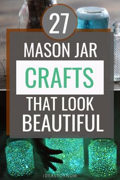 mason jar crafts that look like beautiful jars