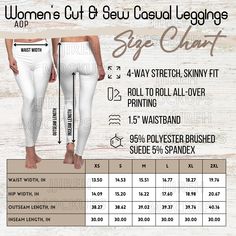 Women's Cut & Sew Casual Leggings AOP Size Chart, Size Chart for Printify,  Leggings Size Chart, Leggings Size Guide Enhance the presentation of your clothing designs and display them in a professional and realistic way with our mockups. Whether you're a designer, entrepreneur, or just looking to visualize your creative ideas, our mockups are the perfect tool to bring your designs to life. You will receive 1 JPG digital image, ensuring your design will be displayed beautifully. This is a digital Casual Leggings, Clothing Designs, Leggings Casual, 1 Image, Creative Ideas, Digital Image, Labour Day, Size Guide, Physics