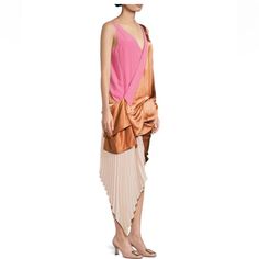 Lanvin Silk Blend Draped Dress Lanvin Dress, Draped Dress, Lanvin, Limited Time, Colorful Dresses, Size 6, Silk, Womens Dresses, Pink