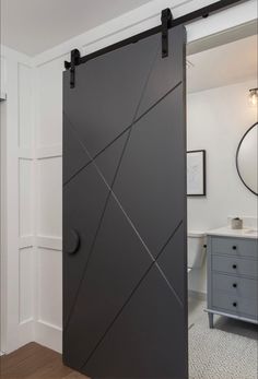 The Brickell Door - Rustic Luxe Designs Contemporary Barn, Rustic Luxe, Modern Barn Door, Door Designs, Doors And Hardware, Luxury Bedroom, Modern Barn, Luxury Condo, Stylish Bedroom