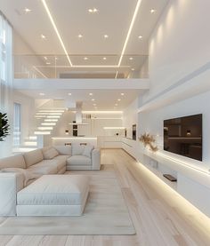 House White Interior, Dream House White, Beachside Mansion, Modern Villa Design, House White, House Arch Design, My Space