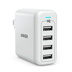 anker travel charger with 4 usb ports