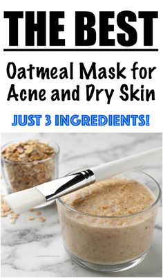 Diy Oatmeal Face Mask, Oats Face Mask, Dry Skin Face Mask, Oatmeal Face Scrub, Dry Skin Diy, Oatmeal Face Mask, Face Mask For Acne, Oatmeal Mask, Diy Oatmeal