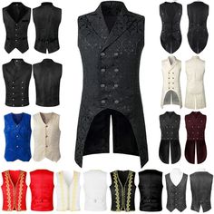 Step into the medieval world with the 2024 wish Menswear Medieval Waistcoat Gothic Vest. Perfect for Halloween costumes or stage productions, this vest adds a touch of authenticity and style. Made with quality materials, it's comfortable to wear and designed to impress. Transform your look and stand out in the crowd with this gothic vest . 👻 SPECIFICATIONS Brand Name: Maramalive™ Gender: MEN Item Type: tops Characters: Medieval Components: Vest Source Type: Movie & TV Origin: Mainland China CN: Button Vest, Medieval World, Medieval Style, Style Vest, Medieval Fashion, Phnom Penh, Vest White, Winter Tops, Jacket Outfits