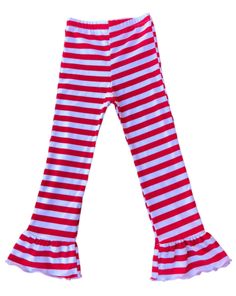 Red White Stripe Leggings Bug Clothing, Ruffle Leggings, Zebra Print Dress, Striped Leggings, Red And White Stripes, Knit Cotton, Zebra Print, White Stripe, Red White