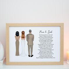 a wedding gift for the bride and groom