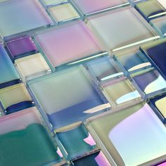 Glass Pool Tile Shimmer Turquoise Random 2023 Master Bath, Girly Furniture, Bathroom Designs 2023, Iridescent Decor, Iridescent Tile, Glass Pool Tile, Glass Pool, Pool Tiles, Glass Tiles