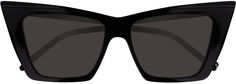 A new contemporary acetate extreme cat-eye shape enriched by a peculiar spoiler on the top part of the frame. The style is available in Saint Laurent iconic acetate color palette. The logo is laser engraved on both temples. Contemporary Cat Eye Sunglasses With Polarized Lenses, Contemporary Cat Eye Sunglasses With Gradient Lenses, Modern Black Acetate Shield Sunglasses, Sleek Black Acetate Cat Eye Sunglasses, Black Acetate Cat Eye Sunglasses, Black Acetate Cat Eye Sunglasses With Tinted Lenses, Black Acetate Square Frame Cat Eye Sunglasses, Black Cat Eye Sunglasses In Acetate, Black Acetate Cat Eye Sunglasses For Evening