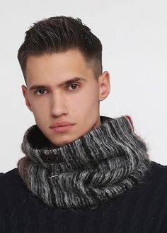 Winter neck warmer scarf unisex in mohair woolUnisex. This scarf is a perfect solution if you don`t want to deal with long scarfs. It will perfectly warm your  neck, chin and nose, if needed 😉 You can bind it  with the help of a lace and retainer and loosen it when you get into a taxi.Two options are available: fleece and fleece+synthetic insulation.Product details:Outer side: mohair woolBack side :1. angora/polyester jersey                     2. Wool jersey with synthetic insulation. Fastener Wool Cowl, Mohair Scarf, Womens Knit Sweater, Tube Scarf, Long Knit Cardigan, Hooded Scarf, Cowl Scarf, Wool Turtleneck, Mohair Wool