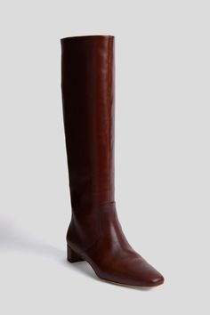 Elegant Brown Office Boots, Elegant Brown Boots For Workwear, Elegant Brown Workwear Boots, Classic Brown Boots With Low Heel, Classic Brown Low Heel Boots, Elegant Leather Boots For Fall, Elegant Formal Cognac Boots, Elegant Cognac Boots For Formal Occasions, Elegant Leather-lined Fall Boots