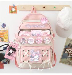 My Melody Backpack Kuromi Cinnamoroll Cartoon Student Schoolbag Shoulders Bag | eBay Melody Anime, Hello Kitty Backpack, Anime Backpack, Kitty Backpack, Plush Backpack, High Quality Bedding, School Bags For Girls, Cute Backpacks, Canvas Backpack