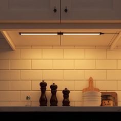 the lights above the kitchen counter are dimmerry and there is no image on it