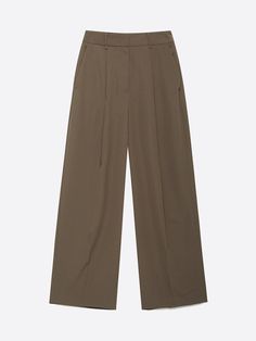 Composition : Shell polyester 100Color : Black_55,Black_66,Brown_55,Brown_66Country of Origin : CHINA Brown High-waisted Wide Leg Pants With Belt Loops, Brown Tapered Leg Bottoms For Business Casual, Brown Tapered Leg Business Casual Bottoms, Tailored Brown Bottoms For Work, Fall Straight Pants With Concealed Placket, Brown Wide Leg Pants With Belt Loops For Work, Straight Pants With Concealed Placket For Fall, Tailored Brown Wide Leg Pants For Work, Tailored Brown Bottoms With Tapered Leg