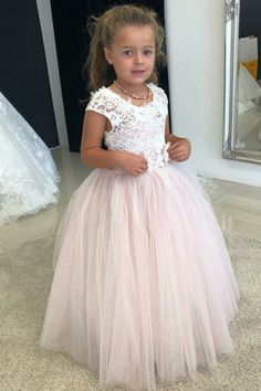 Cute White and Pink Flower Girl Dress with Lace Bodice' – FancyVestido Pink Flower Girl Dress, Pink Flower Girl, Cheap Flower Girl Dresses, Pink Flower Girl Dresses, Cheap Flowers, Pearl Pink, Flower Girl Dresses Tulle, Wedding Flower Girl, Flower Girl Dress