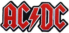 the ac dc logo embroidered patch