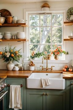 the kitchen sink is clean and ready to be used as a dishwasher or oven