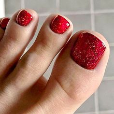 FREE SHIPPING ON ORDERS $9.95+ Buy 3 Get 1 More Free CODE: 4YOU Buy 5 Get 5 More Free CODE: 5FREE French Toe Nails, Red Toenails, Press On Toenails, Fake Toenails, Acrylic Toes, Acrylic Toe Nails, Pretty Toe Nails, Nagel Tips, Toe Nail Designs