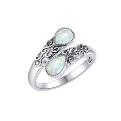 PRICES MAY VARY. 💞 Design Meaning 💞Showcasing Victorian jewelry style, the vintage floral design adds an extra layer of mystery to the Opal ring, where the sterling silver and Opal complement each other perfectly. 💞 Material 💞 Opal Ring is make of sterling silver . Lead-Free & Nickle-Free.This Opal ring is hypoallergenic,which is safe for sensitive skin. 💞 Size 💞 Opal Ring Size:7,Opal size:6mm，adjustable.Opal Vintage ring suitable for sisters, friends, daughters 💞 Great Gifts 💞 The Opal Adjustable Nickel-free Silver Opal Ring, Vintage Adjustable Sterling Silver Opal Ring, Adjustable Silver Opal Promise Ring, Adjustable Vintage Sterling Silver Opal Ring, Adjustable Silver Opal Toe Ring, Romantic Valentines Day, Vintage Spoon Rings, Anniversary Gifts For Her, Open Rings