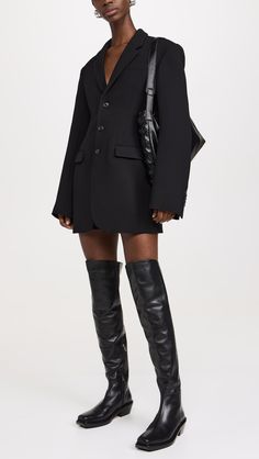 AEYDE Wita Boots | Shopbop Flat Riding Boots, Heel Caps, Blogger Style, Rubber Heels, Stacked Heel, Riding Boots, Calf Leather, Black Boots, Calf Skin