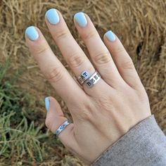 Personalized Adjustable Open Midi Rings, Adjustable Open Ring With Meaningful Style, Meaningful Adjustable Open Ring, Adjustable Hand Stamped Midi Rings, Cactus Ring, Beef Wraps, Eat Beef, Country Rings, Golden Hill