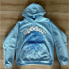 Blue Uk Drill, Brownskins Boys Fine Hood, Kings Dominion Outfits, Random Blue Things, Streetwear Hoodie Design, Graphic Hoodies Aesthetic, Spider Hoodie, Cute Online Clothing Stores, Best Hoodies