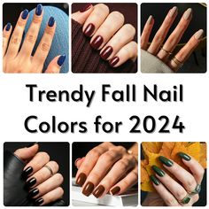 11 Trendy Fall Nail Colors for 2024: Chic Autumn Styles Nailpolish Trend Fall 2024, Autumn Nail Colors 2024, Fall Gel Nail Colors 2024, Fall Toe Nail Colors Autumn 2024, Fall Nail Polish Colors 2024, Nail Colors For Fall 2024, Dip Nail Colors For Fall 2024, Fall Nails Colors 2024, Nail Colors Fall 2024