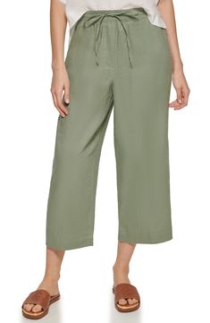 Kick back in summery style in lightweight linen pants cut to a warm-weather length. 100% linen Machine wash, tumble dry Imported Linen Pants For Women, Cropped Linen Pants, Pocket Pants, Donna Karan, Linen Pants, Warm Weather, Linen Blend, Amazing Women, Aloe Vera