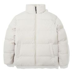 THE NORTH FACE Lofty Down Jacket 'White' NJ1DN84B Casual White Puffer Jacket For Outdoor Activities, White Functional Outdoor Outerwear, Functional White Outdoor Outerwear, The North Face Winter White Outerwear, The North Face Winter White Outerwear For Winter, White Puffer Jacket For Fall Outdoor Activities, White Fall Puffer Jacket For Outdoor Activities, White Functional Fall Outerwear, Functional White Fall Outerwear