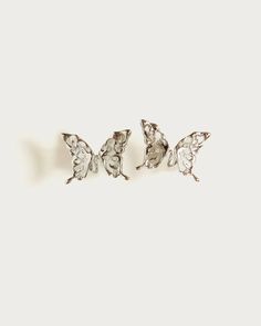 Anima’s Wing Earrings in Silver | En Route Jewelry Insect Outline, Melting Jewelry, Maximalist Earrings, Earring Inspired, En Route Jewelry, Heart Hair, Carnelian Stone, Instagram Tags, Wing Earrings