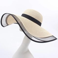 An Elegant Summer Hat, Always In Fashion. Feminine Ecofriendly Handmade Cruelty Free A Great Summer Staple Approximately Head 56mm Diameter Elegant Cream Hat For Beach Season, Elegant Cream Hats For Beach Season, Elegant Cream Sun Hat For Beach Season, Elegant Beach Hat, Elegant One Size Summer Hats, Elegant Summer Hat, Leisure Wear Women, Briefcase For Men, Beach Hat