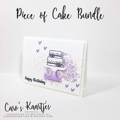 a piece of cake bundle is displayed on a card