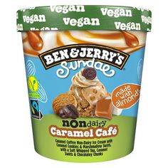 ben & jerry's sundaes non dairy caramel cafe ice cream